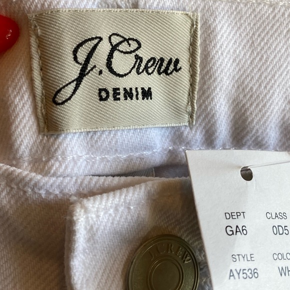 NWT J. Crew Cotton 3.5” Inseam Denim Shorts Size 29 White - Picture 3 of 8